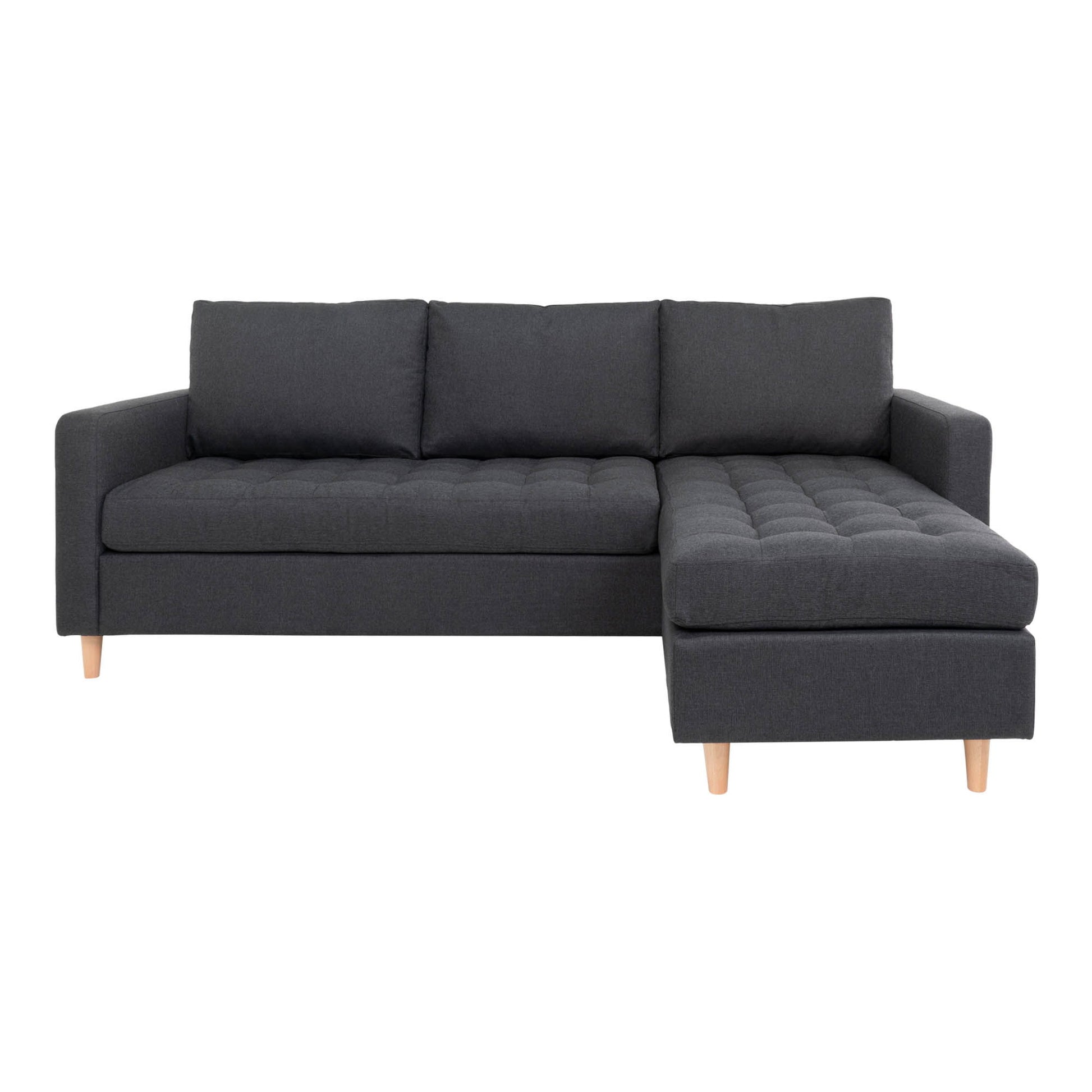 Firenze Sofa - Sofa, Mørkegrå Med Natur Træben, Hn1002 ⎮ 5713917008261 ⎮ 1301501 