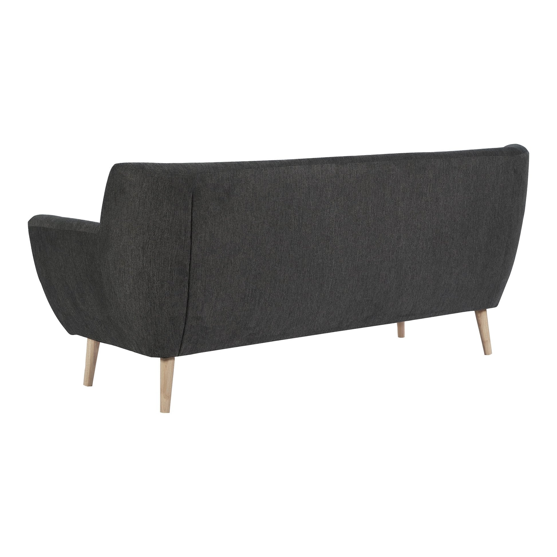 Monte 3 Personers Sofa - 3 Personers Sofa, Mørkegrå Med Natur Træben, Hn1045 ⎮ 5713917026562 ⎮ 1301537 