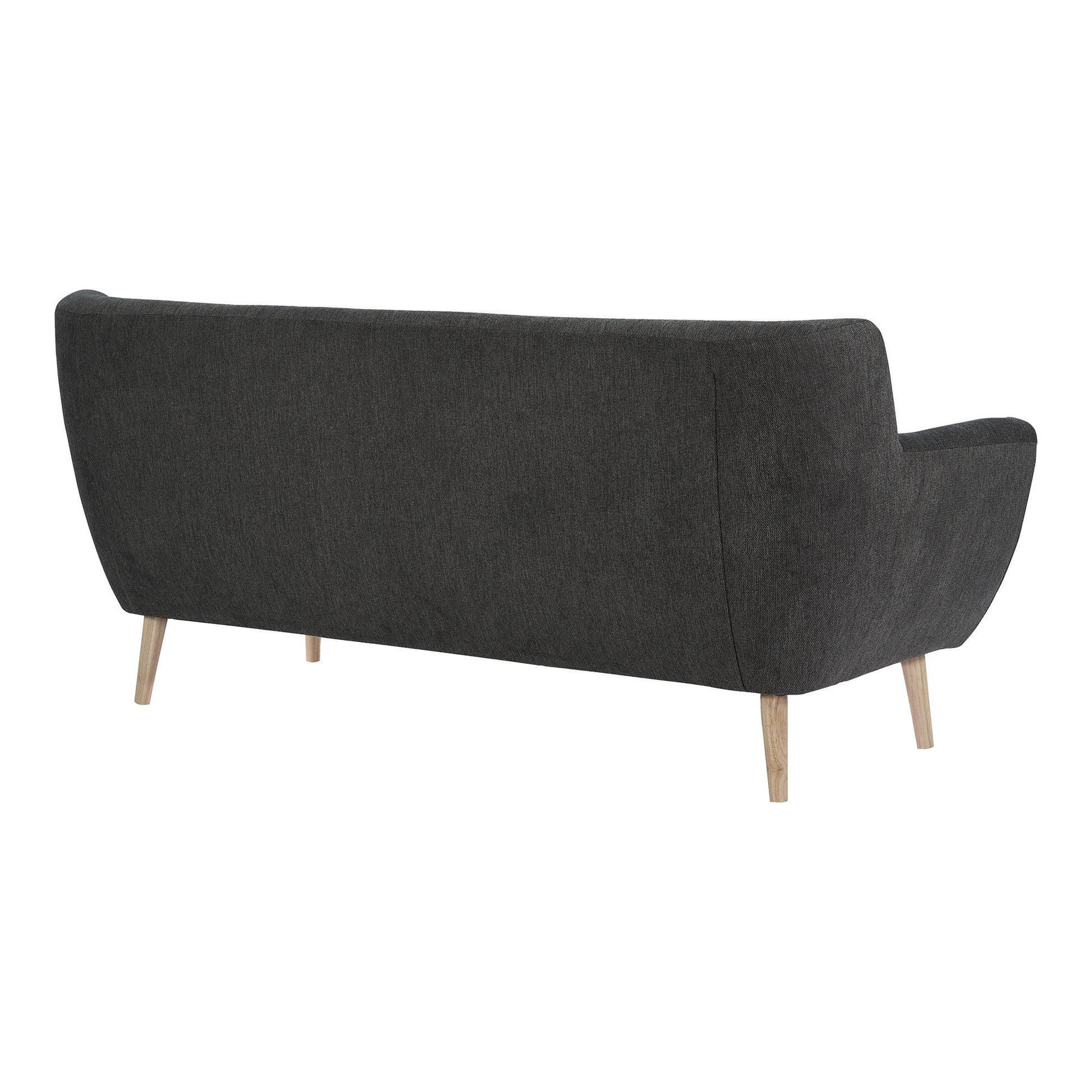 Monte 3 Personers Sofa - 3 Personers Sofa, Mørkegrå Med Natur Træben, Hn1045 ⎮ 5713917026562 ⎮ 1301537 