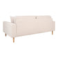 Lido 2,5 Personers Sofa - 2,5 Personers Sofa, Sand Med To Puder Og Natur Træben, Hn1050 ⎮ 5713917025787 ⎮ 1301803 