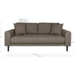 Lido 2,5 Personers Sofa - 2,5 Personers Sofa, Brun Med To Puder Og Sorte Træben Hn1055 ⎮ 5713917029785 ⎮ 1301804 