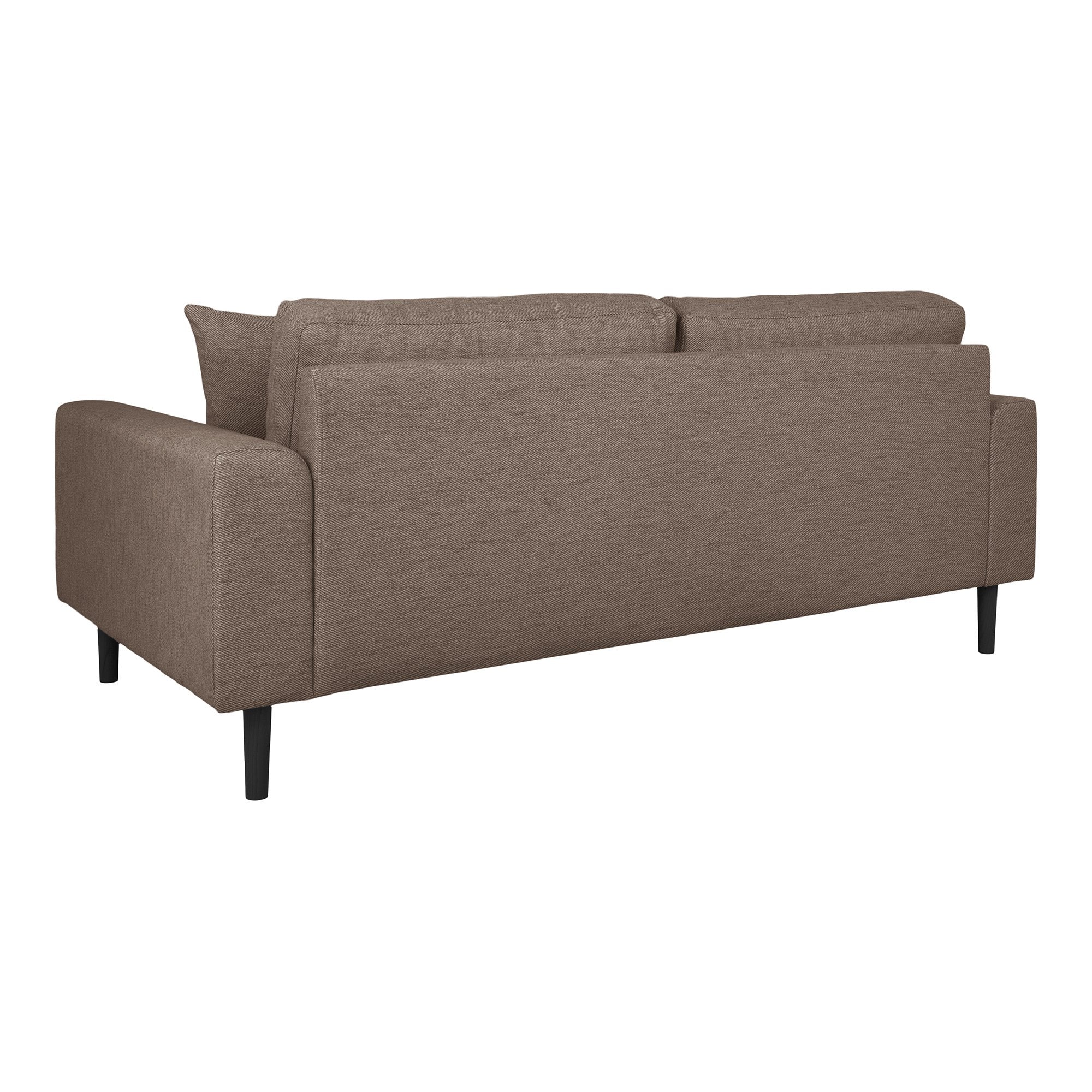 Lido 2,5 Personers Sofa - 2,5 Personers Sofa, Brun Med To Puder Og Sorte Træben, Hn1055 ⎮ 5713917029785 ⎮ 1301804 