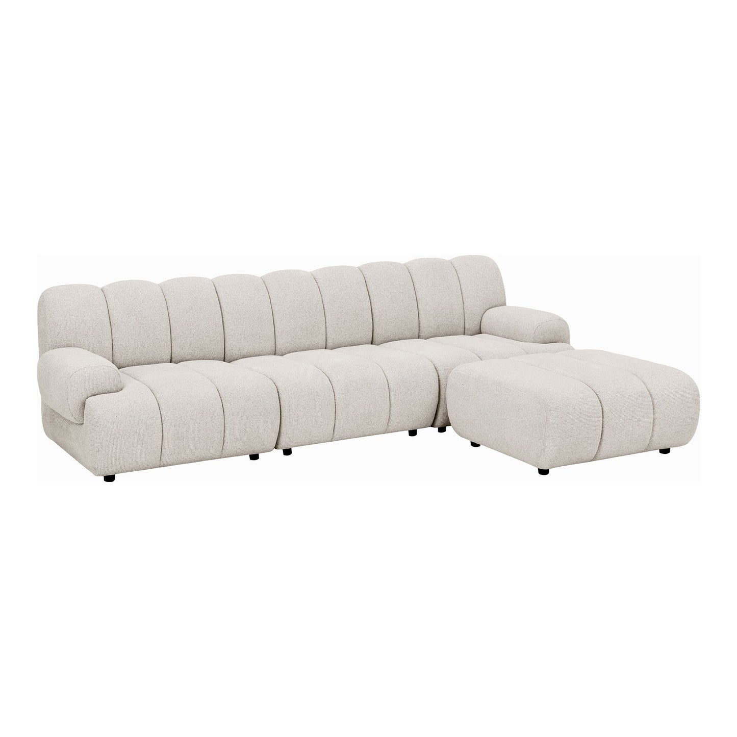 Taza 3,5 Personers Modulsofa M/Puf - 3,5 Personers Modulsofa M/Puf, Sand, Højrevendt Hn1422 ⎮ 5713917044818 ⎮ 1360005 