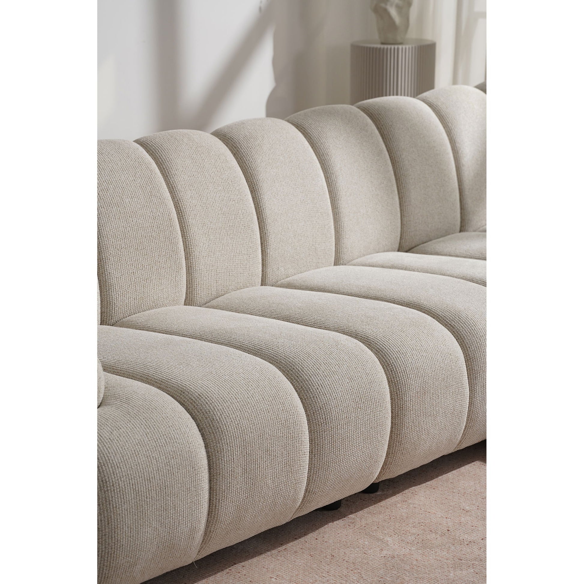 Taza 3,5 Personers Modulsofa M/Puf - 3,5 Personers Modulsofa M/Puf, Sand, Højrevendt Hn1422 ⎮ 5713917044818 ⎮ 1360005 