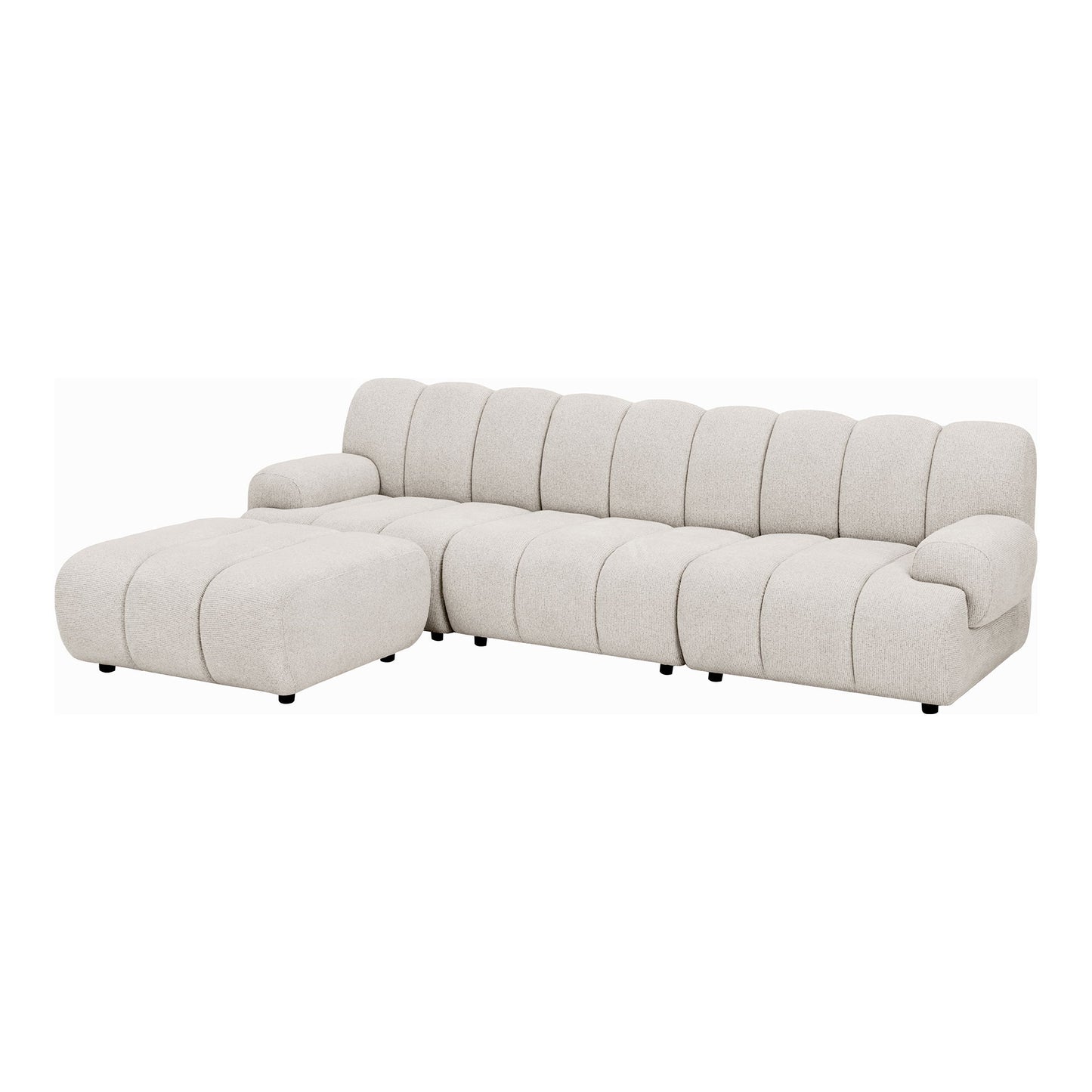 Taza 3,5 Personers Modulsofa M/Puf - 3,5 Personers Modulsofa M/Puf, Sand, Venstrevendt Hn1422 ⎮ 5713917044825 ⎮ 1360006 