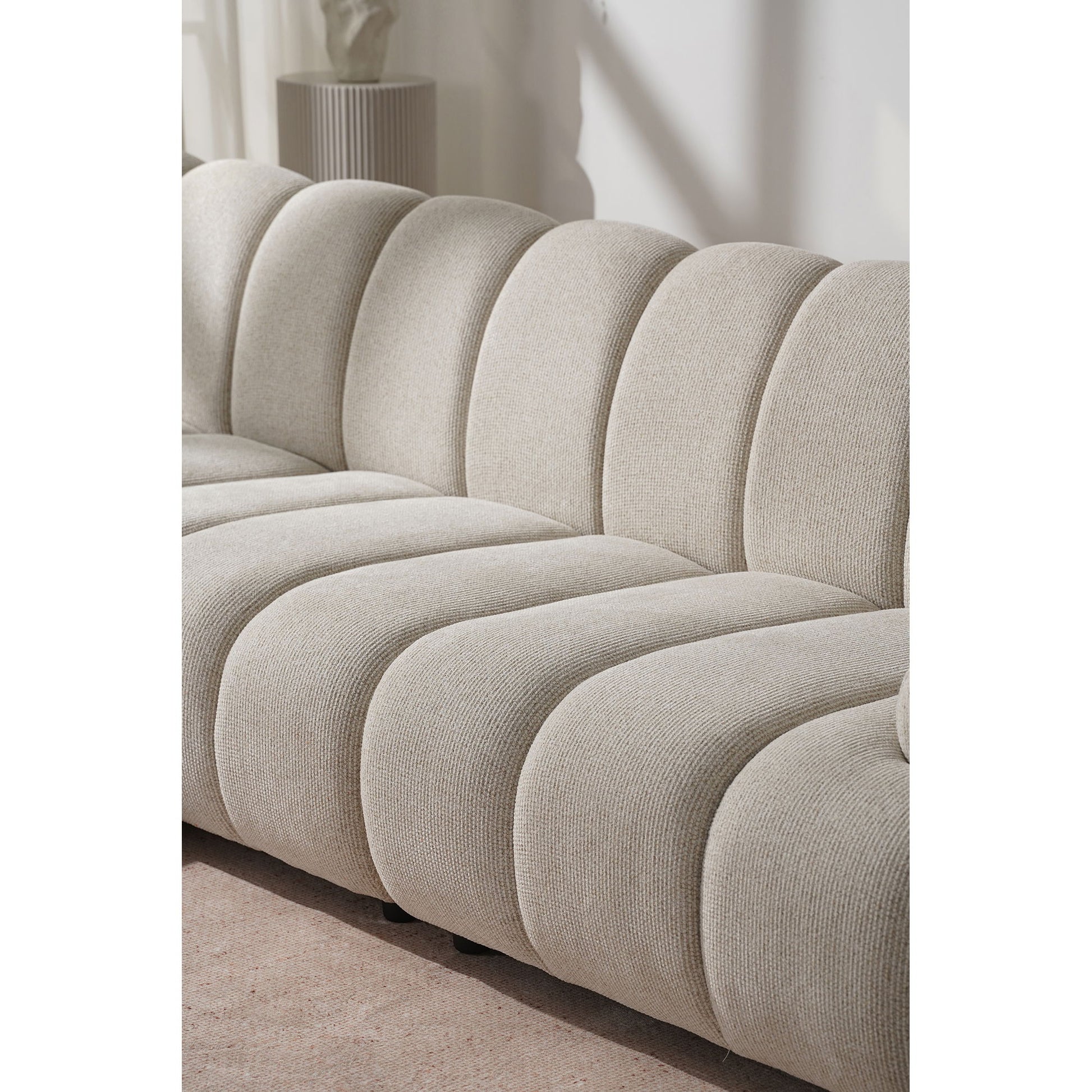 Taza 3,5 Personers Modulsofa M/Puf - 3,5 Personers Modulsofa M/Puf, Sand, Venstrevendt Hn1422 ⎮ 5713917044825 ⎮ 1360006 