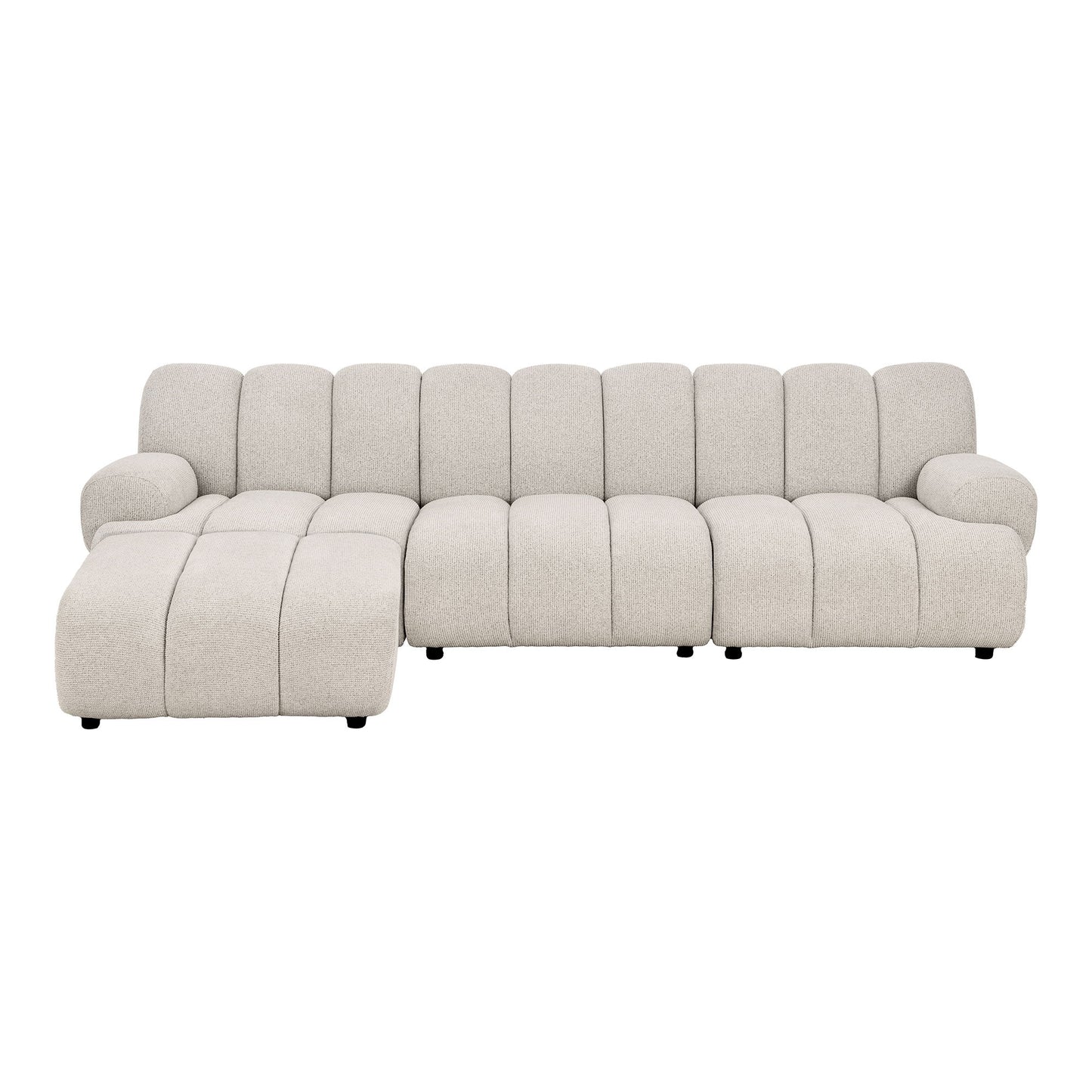 Taza 3,5 Personers Modulsofa M/Puf - 3,5 Personers Modulsofa M/Puf, Sand, Venstrevendt Hn1422 ⎮ 5713917044825 ⎮ 1360006 