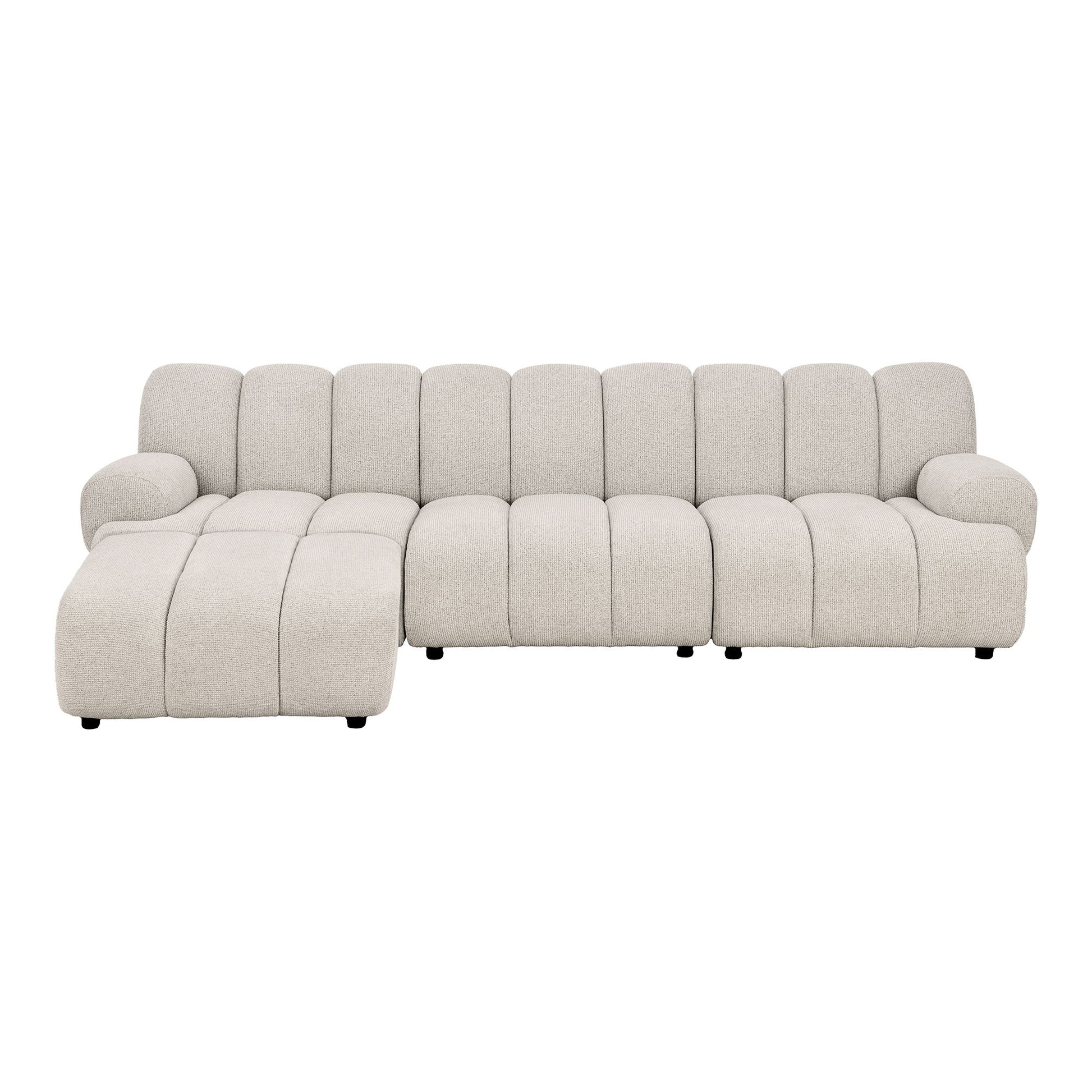 Taza 3,5 Personers Modulsofa M/Puf - 3,5 Personers Modulsofa M/Puf, Sand, Venstrevendt Hn1422 ⎮ 5713917044825 ⎮ 1360006 