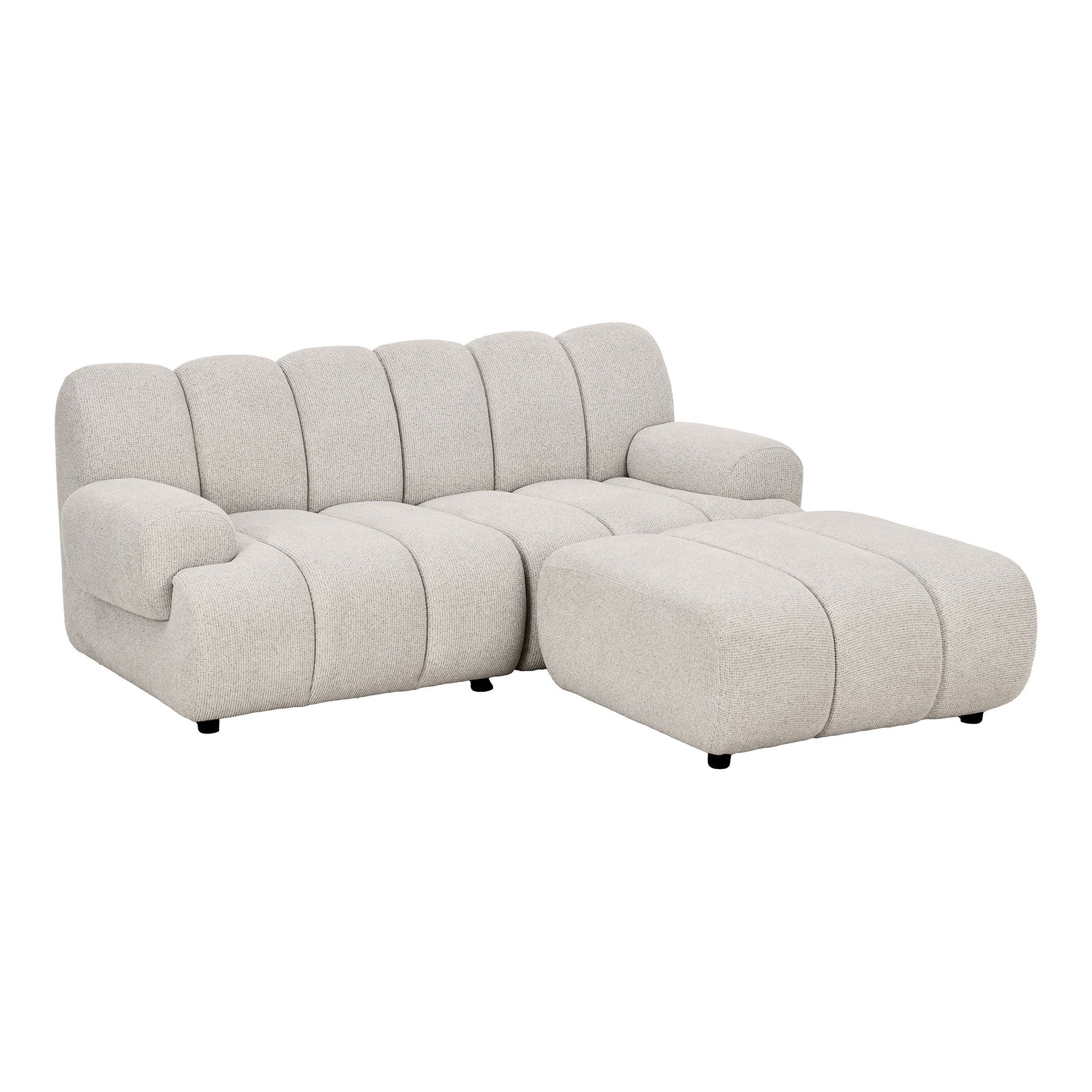 Taza 2,5 Personers Modulsofa M/Puf - 2,5 Personers Modulsofa M/Puf, Sand, Højrevendt Hn1422 ⎮ 5713917044801 ⎮ 1360007 
