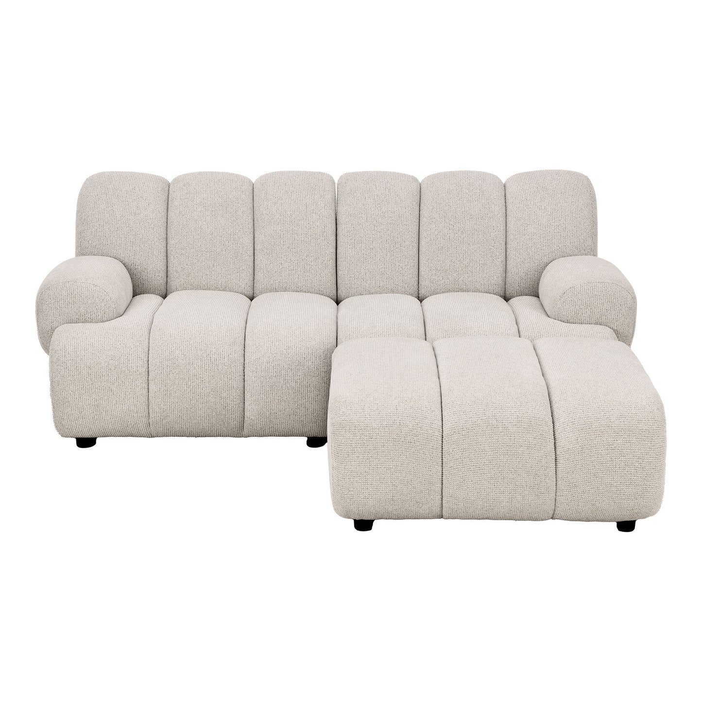 Taza 2,5 Personers Modulsofa M/Puf - 2,5 Personers Modulsofa M/Puf, Sand, Højrevendt Hn1422 ⎮ 5713917044801 ⎮ 1360007 
