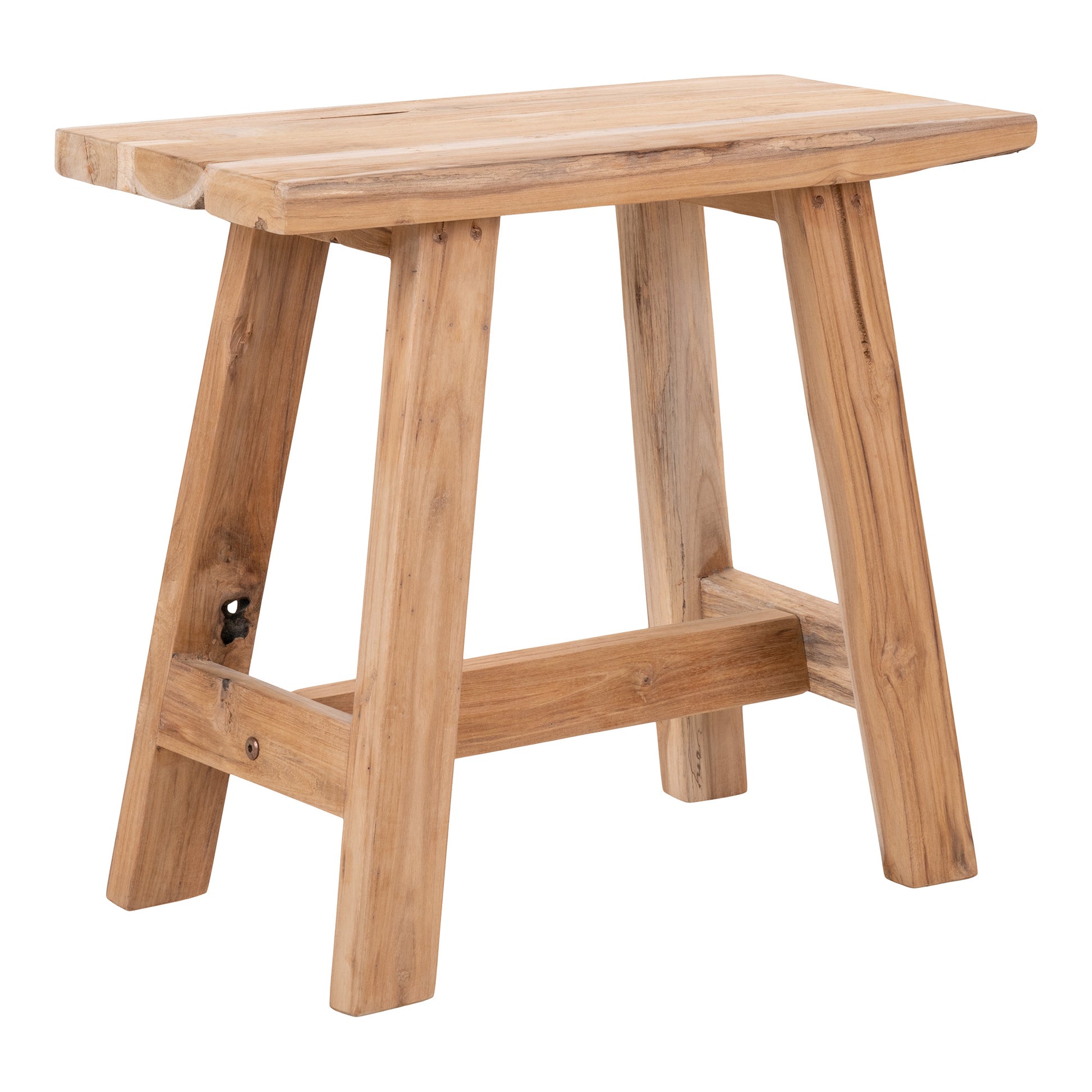 Barcelona Bænk - &Nbsp;Bænk, Teak, Natur, 50X25X45 Cm ⎮ 5713917006229 ⎮ 1401010 