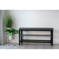 Padova Bænk - Bænk Med Hynde Og 2 Hylder, Grå, Sorte Ben, 100X34X50 Cm ⎮ 5713917002351 ⎮ 1401090 