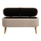 Harlow Bænk - Bænk Med Opbevaring, Bouclé, Beige 95X37X45 Cm, Hn1063 ⎮ 5713917036998 ⎮ 1401310 