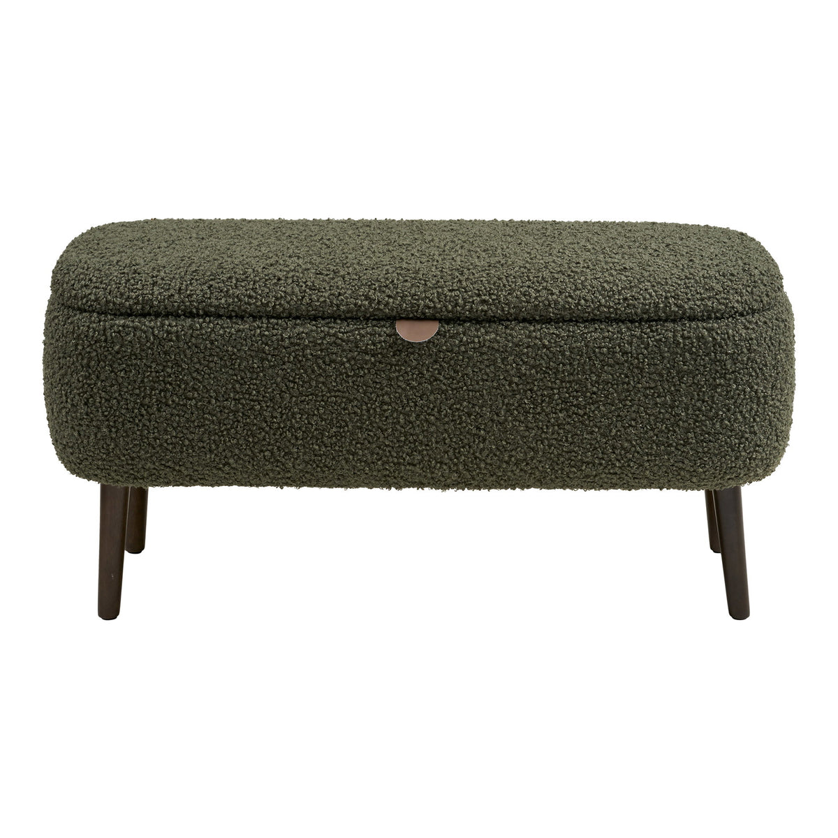 Harlow Bænk - Bænk Med Opbevaring, Teddy, Grøn 95X37X45 Cm, Hn1301 ⎮ 5713917046393 ⎮ 1401311 