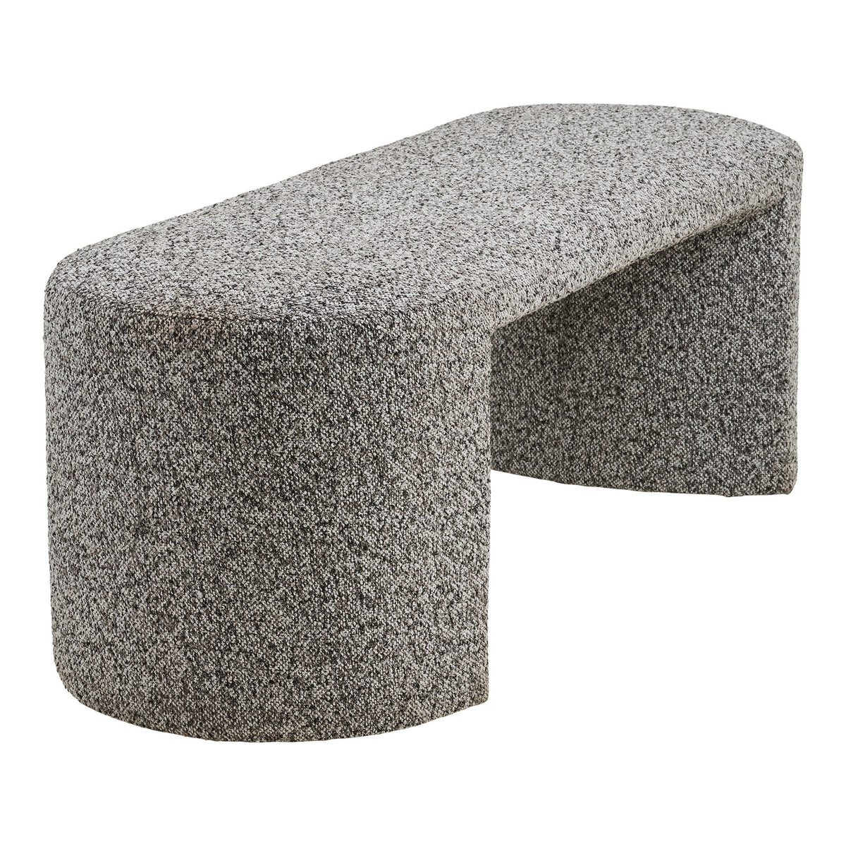 Westport Bænk - Bænk, Bouclé, Sort/Hvid 120X45X44 Cm, Hn1243 ⎮ 5713917046492 ⎮ 1401312 