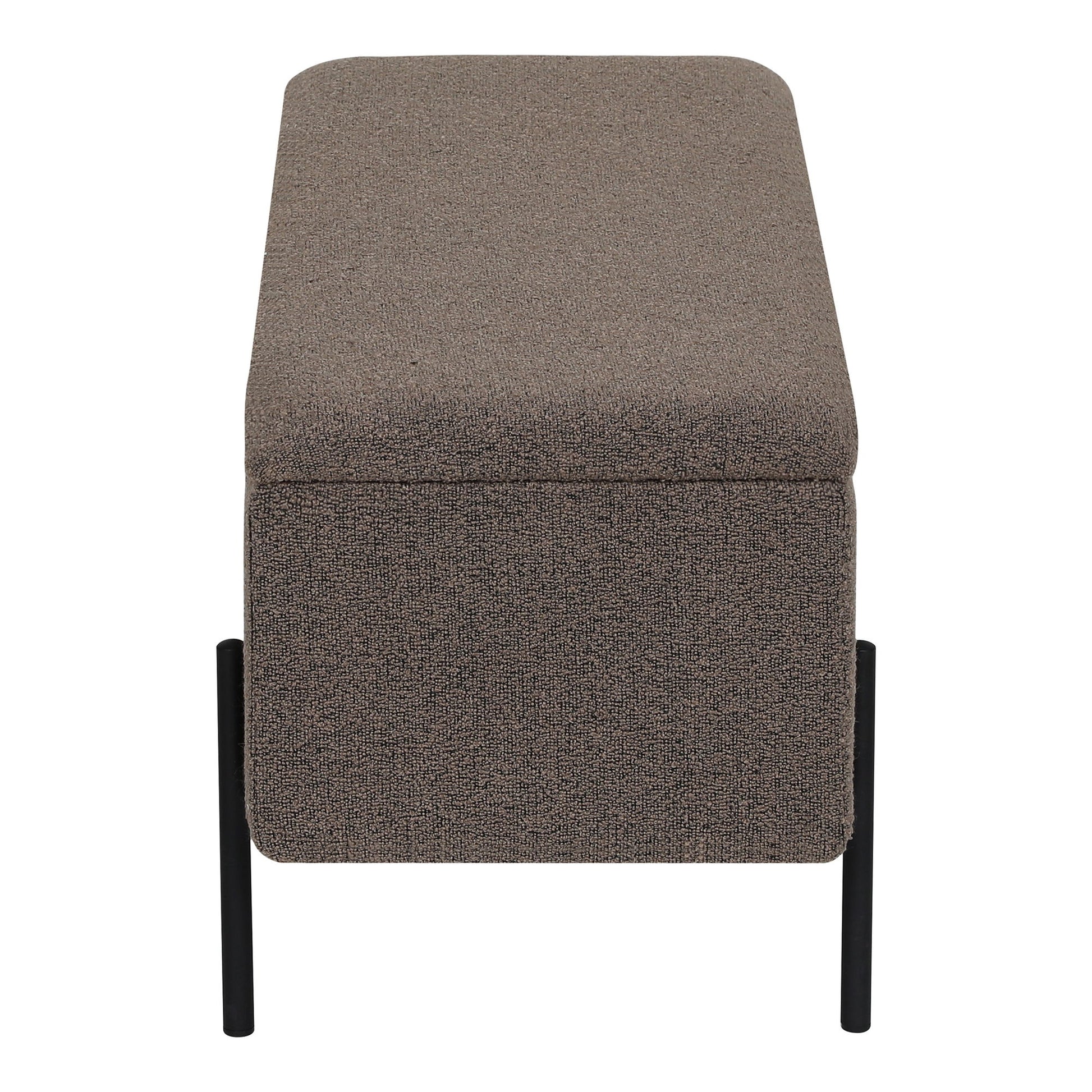 Watford Bænk - Bænk Med Opbevaring, Bouclé, Brun 95X36,5X43 Cm, Hn1061 ⎮ 5713917036387 ⎮ 1409076 