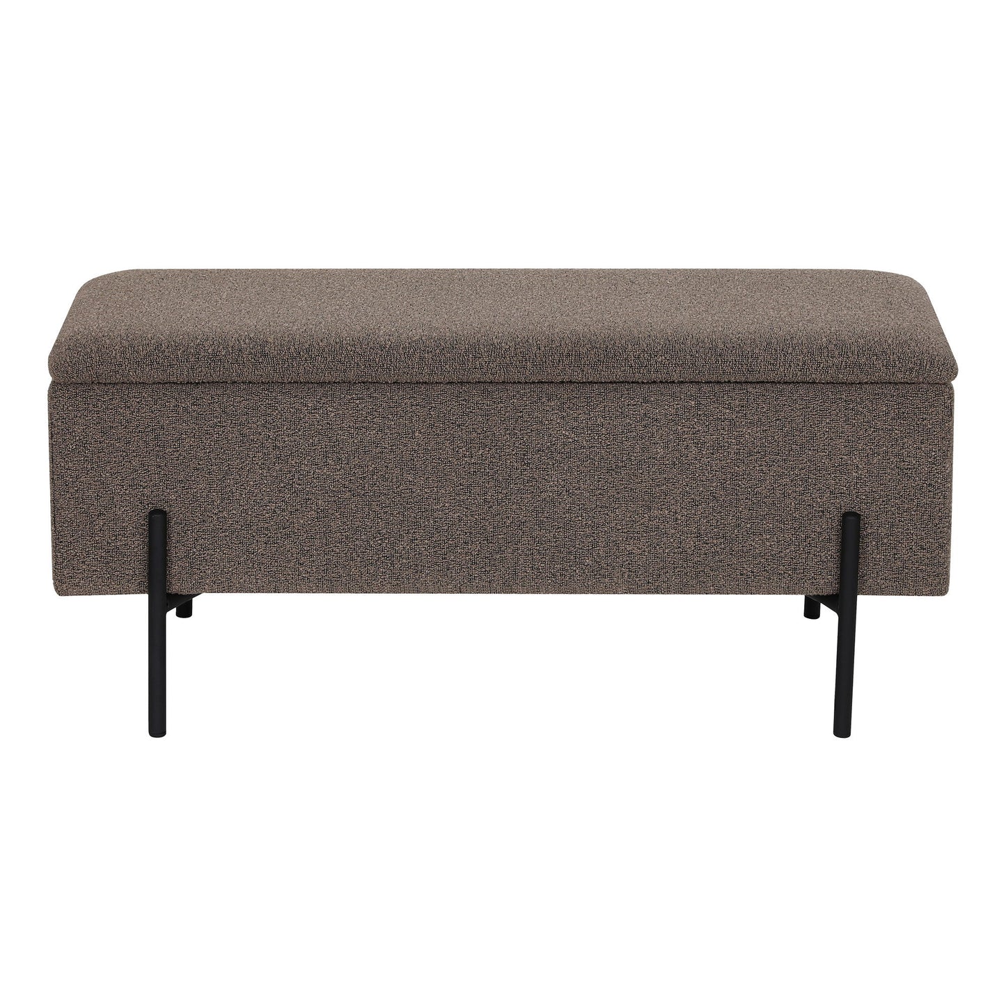 Watford Bænk - Bænk Med Opbevaring, Bouclé, Brun 95X36,5X43 Cm, Hn1061 ⎮ 5713917036387 ⎮ 1409076 