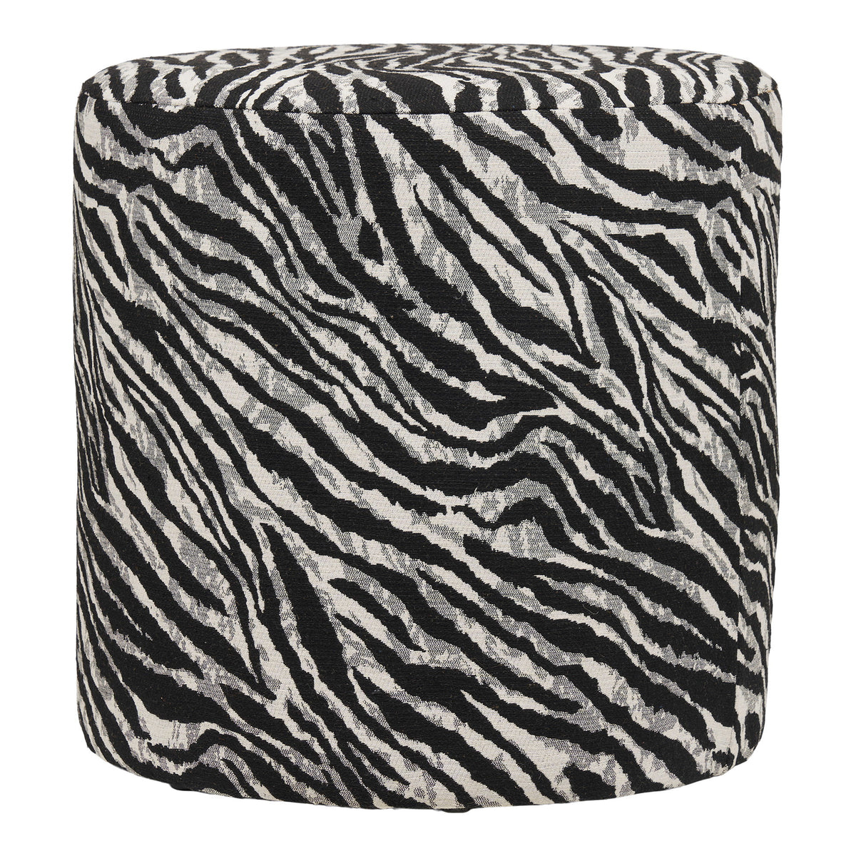 Kimberley Puf - Puf, Jacquard, Sort/Hvid Ø40X40 Cm, Hn1096 ⎮ 5713917046379 ⎮ 1501093 