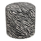 Kimberley Puf - Puf, Jacquard, Sort/Hvid Ø40X40 Cm, Hn1096 ⎮ 5713917046379 ⎮ 1501093 