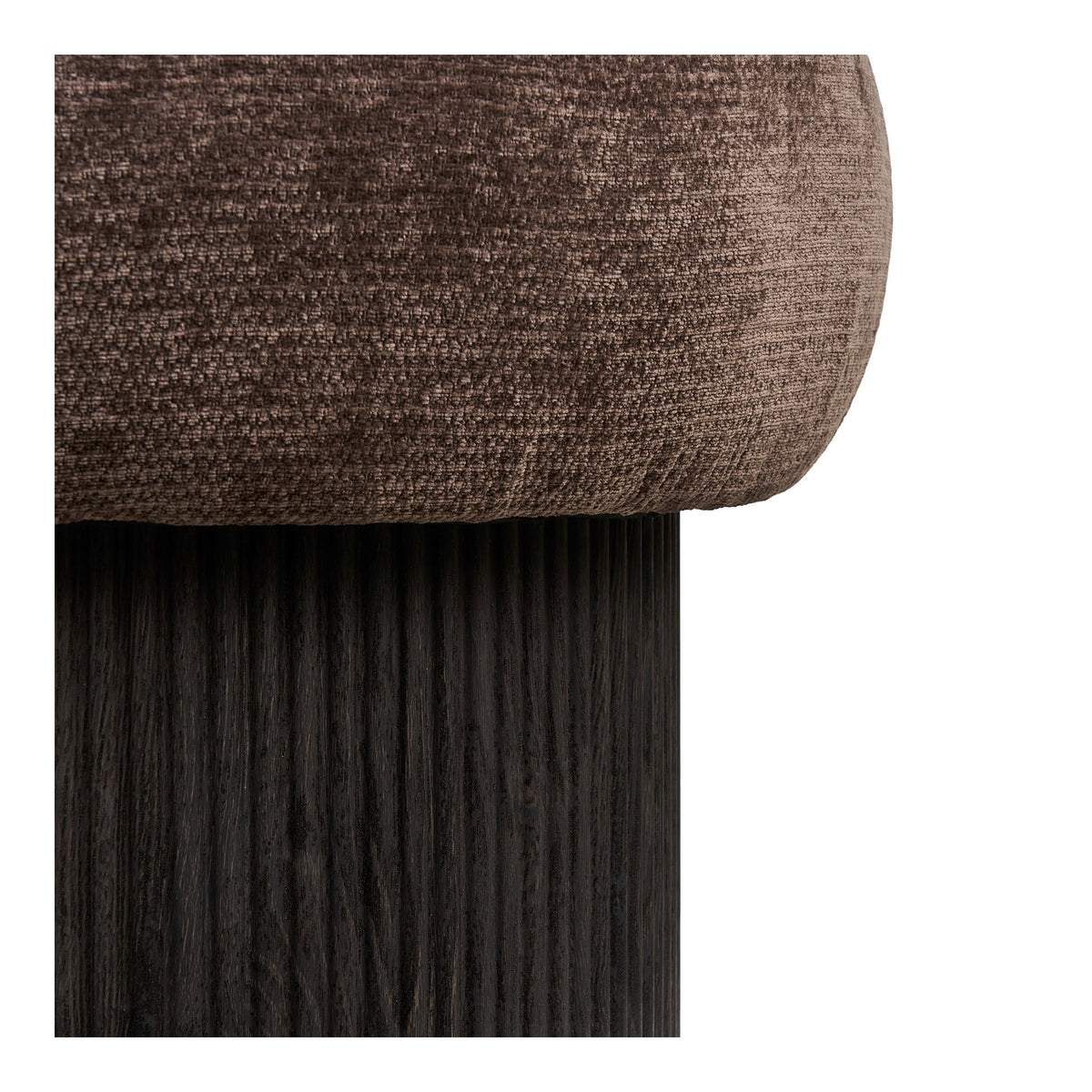 Christchurch Puf - Puf, Chenille Låg, Mørkebrun Ø52X42 Cm, Hn1324 ⎮ 5713917046386 ⎮ 1501094 