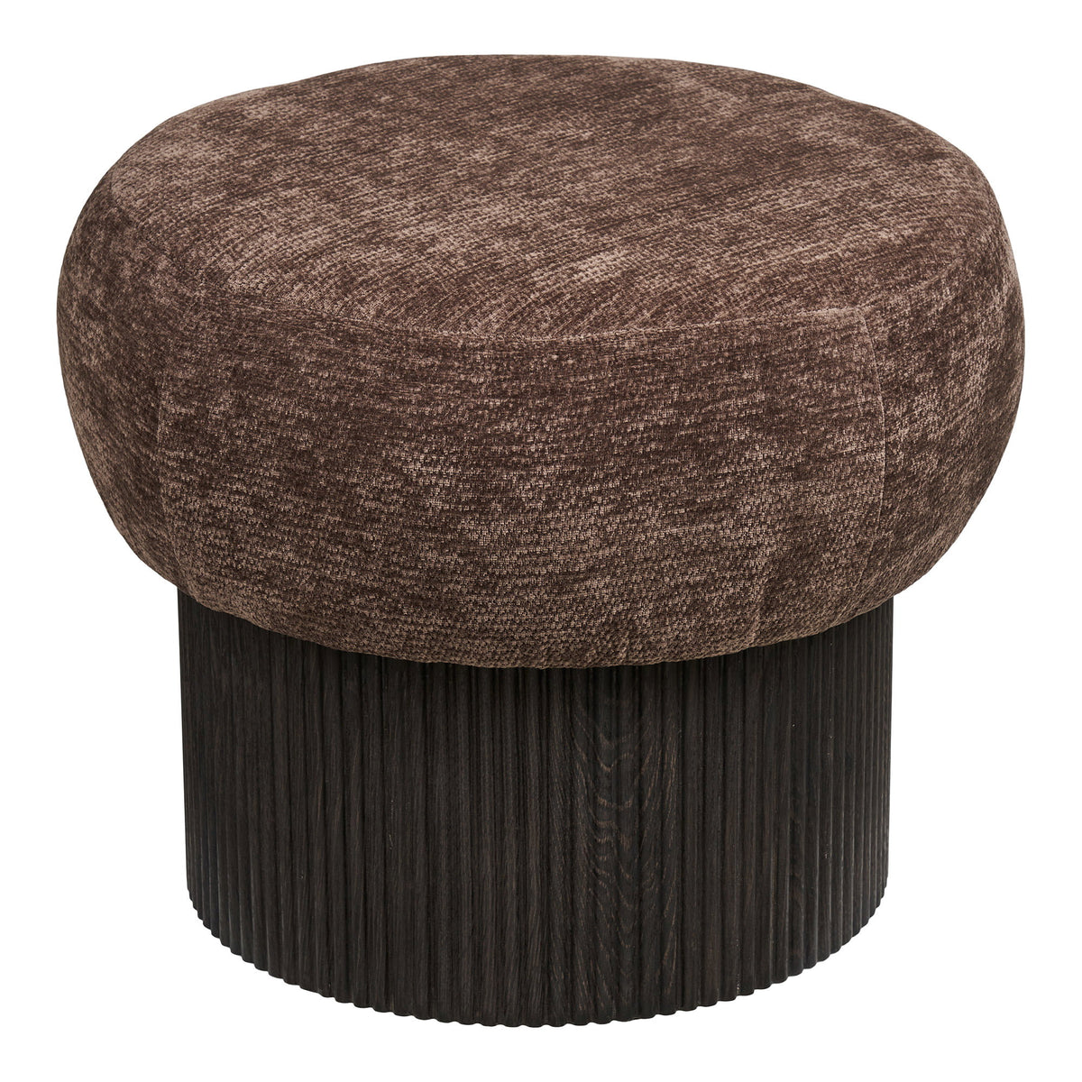 Christchurch Puf - Puf, Chenille Låg, Mørkebrun Ø52X42 Cm, Hn1324 ⎮ 5713917046386 ⎮ 1501094 