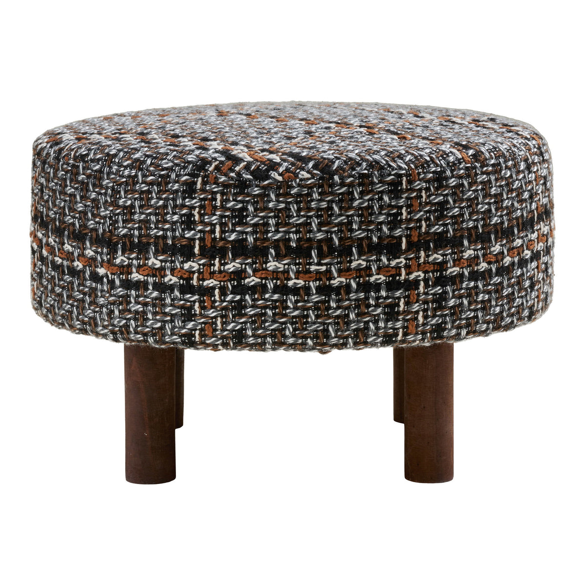 Falkirk Puf - Puf, Sort, Brune Ben Ø50X36 Cm, Hn1304 ⎮ 5713917043750 ⎮ 1501128 