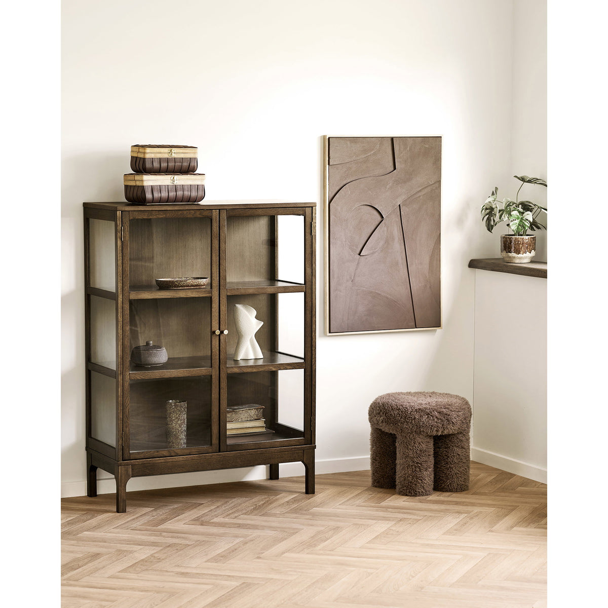 Gisborne Puf - Puf, Brun Ø42X38 Cm, Hn1355 ⎮ 5713917046416 ⎮ 1501146 