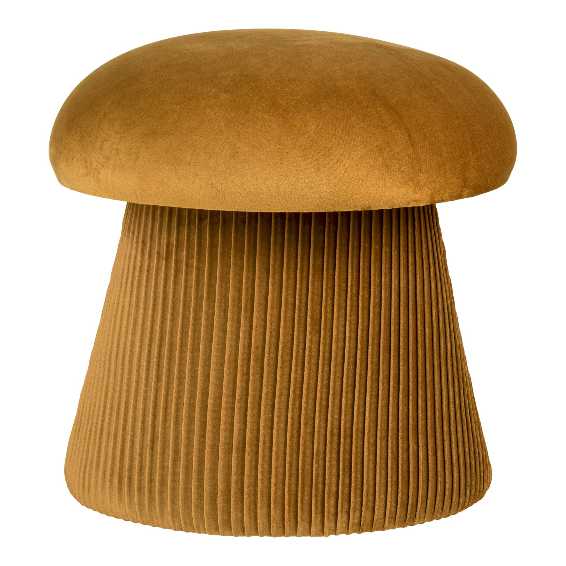 Hampton Puf  - Puf, Velour, Okker, Ø41X39 Cm, Hn1245 ⎮ 5713917026821 ⎮ 1501224 