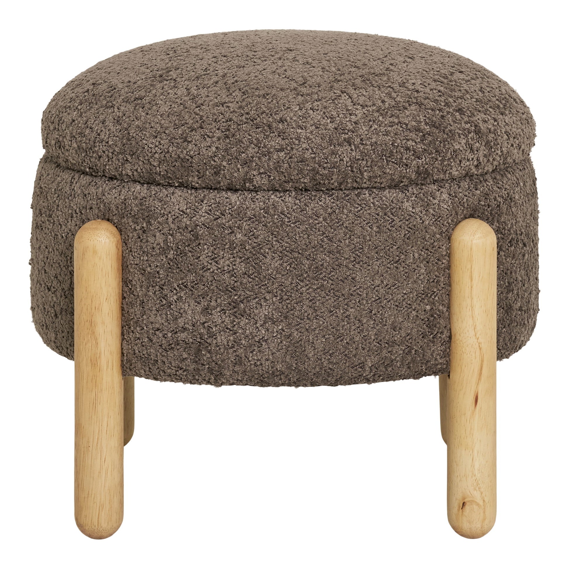 Medas Puf - Puf Med Opbevaring, Brun/Natur, Hn1237 ⎮ 5713917031870 ⎮ 1501230 