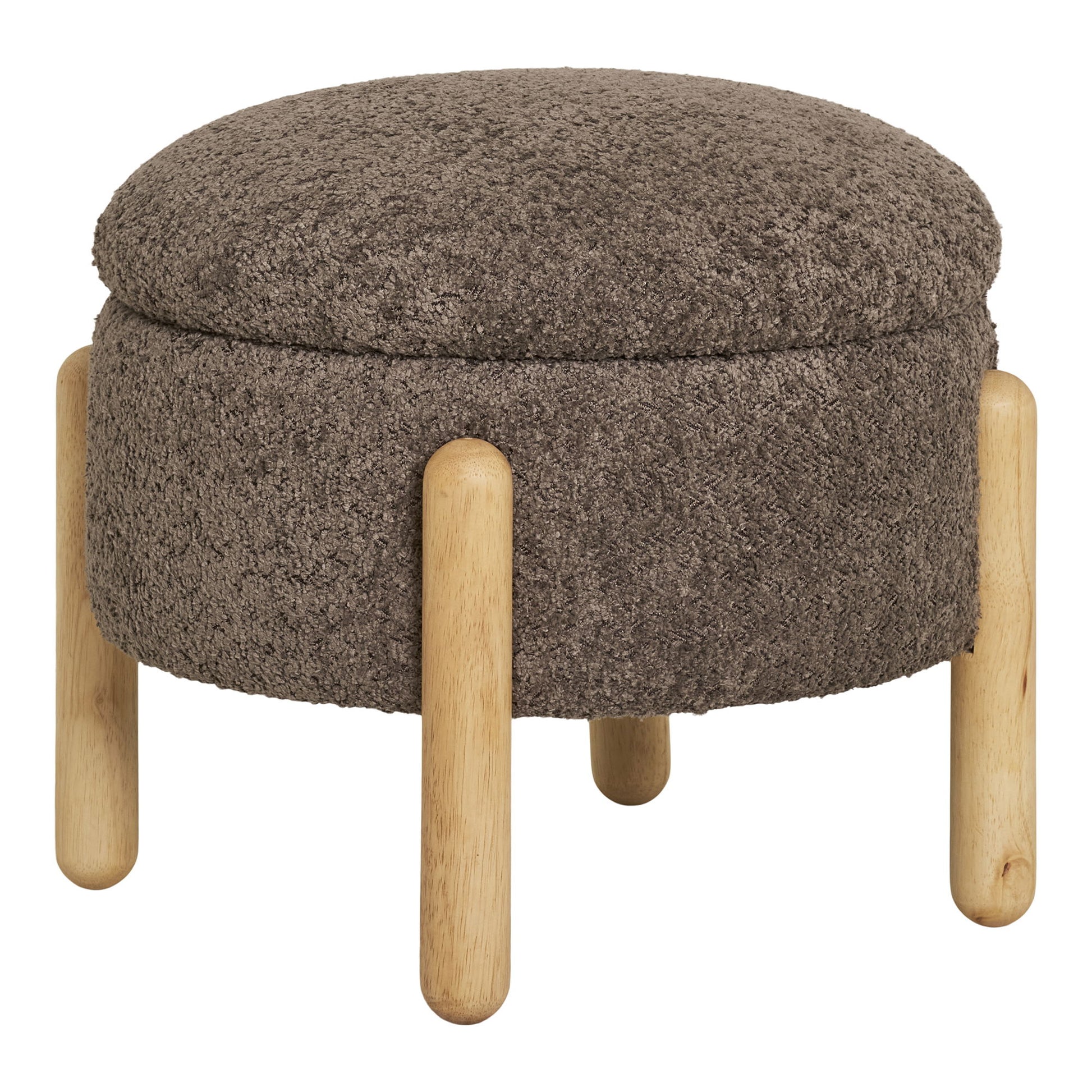 Medas Puf - Puf Med Opbevaring, Brun/Natur, Hn1237 ⎮ 5713917031870 ⎮ 1501230 