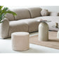 Taupo Puf - Puf, Fløjl, Beige Ø40X35 Cm, Hn1424 ⎮ 5713917041961 ⎮ 1501245 