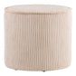 Taupo Puf - Puf, Fløjl, Beige Ø40X35 Cm, Hn1424 ⎮ 5713917041961 ⎮ 1501245 