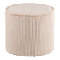Taupo Puf - Puf, Fløjl, Beige Ø40X35 Cm, Hn1424 ⎮ 5713917041961 ⎮ 1501245 