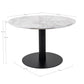 Bolzano Sofabord - Sofabord, Marmor Look Bordplade, Hvid, Sort Base Ø70X45 Cm ⎮ 5713917005451 ⎮ 2101163 