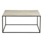 Vita Sofabord - Sofabord, Travertin Look, Sort Stel 90X60X45 Cm ⎮ 5713917038336 ⎮ 2101501 