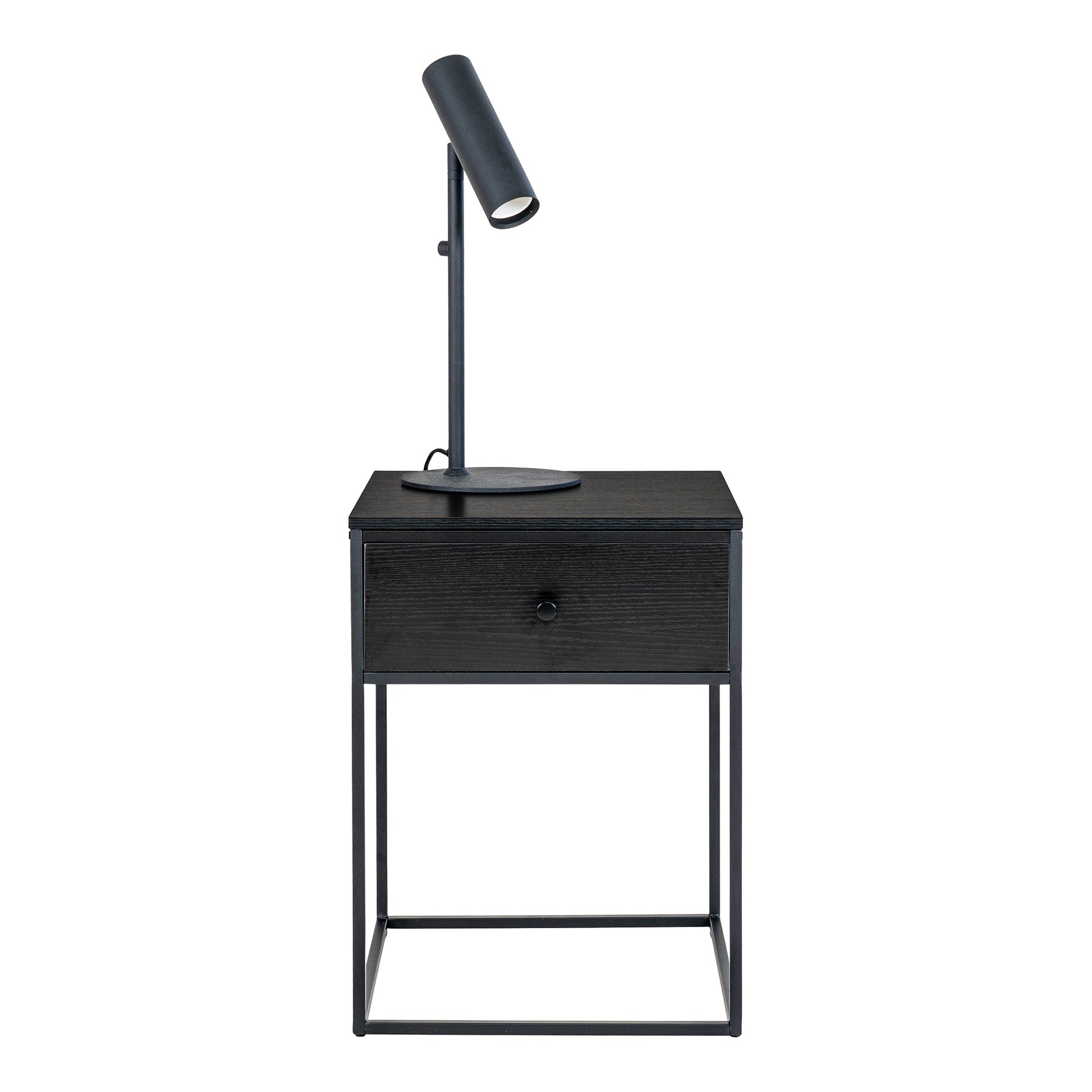 Vita Hjørnebord - Hjørnebord, 1 Skuffe, Sort, Sort Stel 40X40X55 Cm ⎮ 5713917023165 ⎮ 2101610 