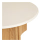Motril Sofabord - Sofabord, Cement/Askefiner, Hvid/Natur Ø80X37 Cm ⎮ 5713917045624 ⎮ 2101615 
