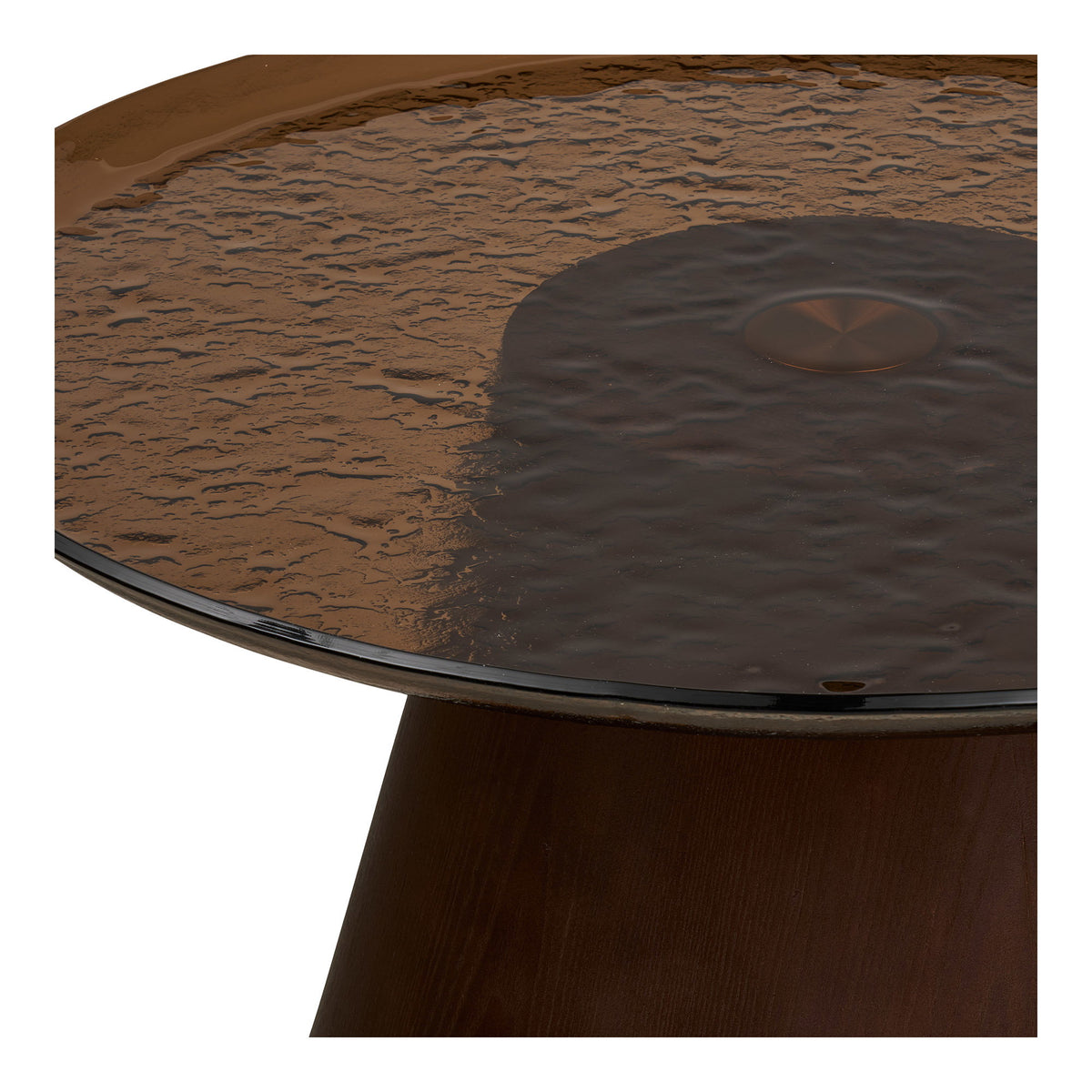 Orvieto Sofabord - Sofabord, Askefiner/Glas, Brun Ø80X42 Cm ⎮ 5713917047369 ⎮ 2101620 