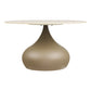 Pienza Sofabord - Sofabord, Metal/Hærdet Glas, Khaki Ø70X42 Cm ⎮ 5713917047451 ⎮ 2101621 