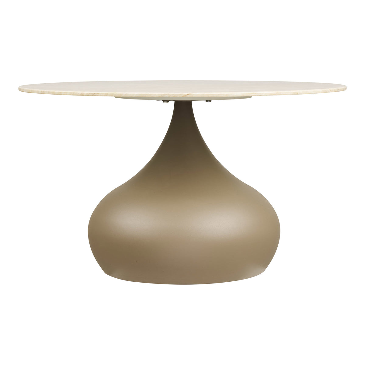 Pienza Sofabord - Sofabord, Metal/Hærdet Glas, Khaki Ø70X42 Cm ⎮ 5713917047451 ⎮ 2101621 