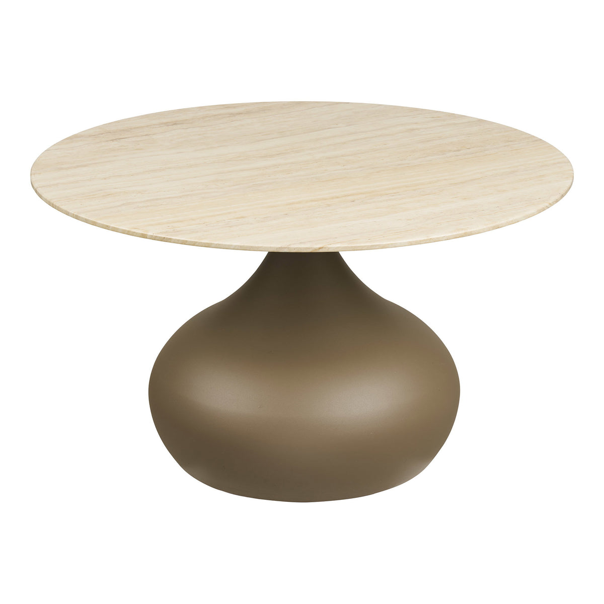 Pienza Sofabord - Sofabord, Metal/Hærdet Glas, Khaki Ø70X42 Cm ⎮ 5713917047451 ⎮ 2101621 