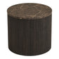 Rota Hjørnebord - Hjørnebord, Marmor Look, Mørkebrun Ø45X40 Cm ⎮ 5713917038060 ⎮ 2102190 