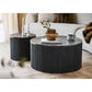 Rota Sofabord - Sofabord, Marmor Look, Mørkebrun Ø80X40 Cm ⎮ 5713917038077 ⎮ 2102191 