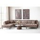 Delphi Sofabord - Sofabord, Keramik Bordplade, Travertin/Mørkebrun Ø80X40 Cm ⎮ 5713917044450 ⎮ 2102193 