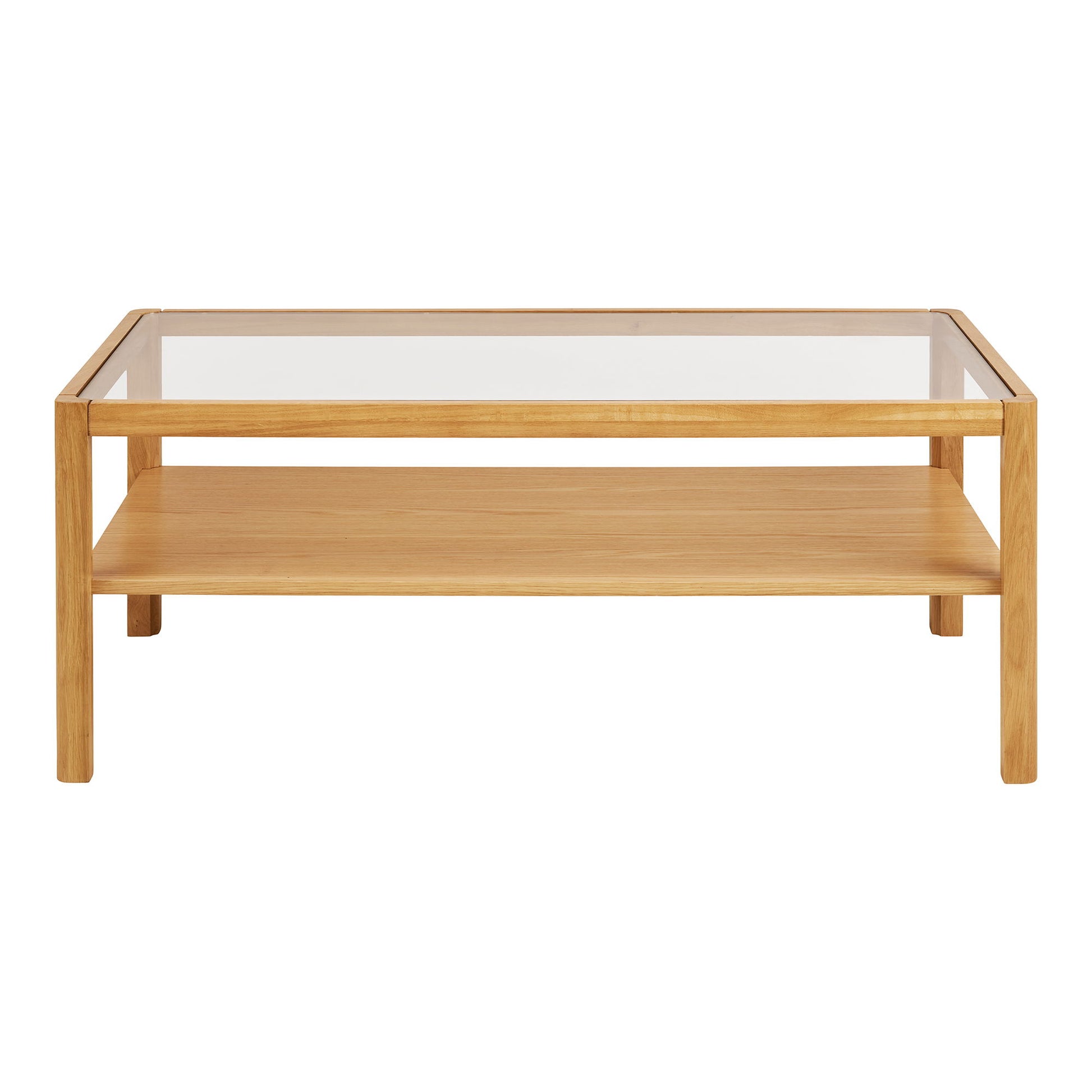 Lourmarin Sofabord - Sofabord, Eg/Egefiner/Hærdet Glas 110X60X45 Cm ⎮ 5713917043620 ⎮ 2105010 