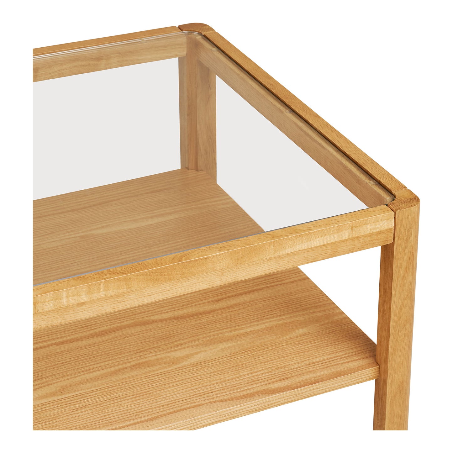 Lourmarin Sofabord - Sofabord, Eg/Egefiner/Hærdet Glas 110X60X45 Cm ⎮ 5713917043620 ⎮ 2105010 
