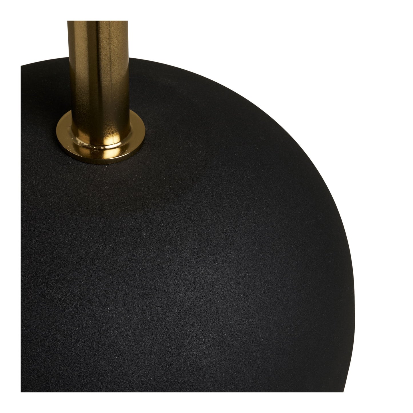 Sirone Hjørnebord - Hjørnebord, Mangotræ/Stål, Sort/Messing Look/Mørkebrun Ø30X56 Cm ⎮ 5713917039678 ⎮ 2151055 