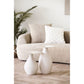 Calais Hjørnebord - Hjørnebord, Metal/Emalje, Off-White Ø36X40 Cm ⎮ 5713917040865 ⎮ 2151501 