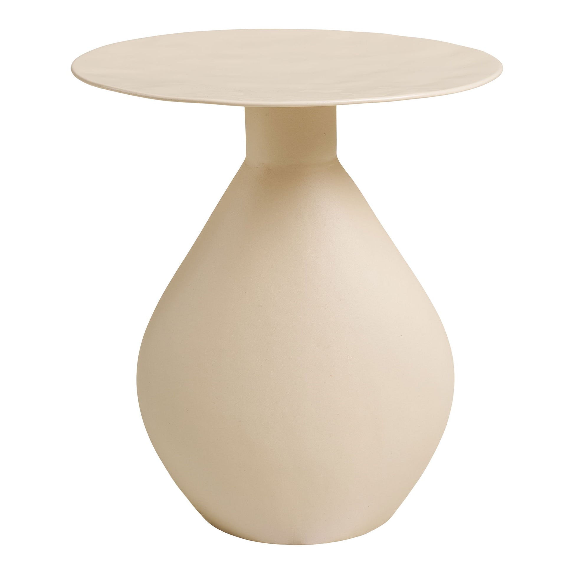 Calais Hjørnebord - Hjørnebord, Metal/Emalje, Off-White Ø36X40 Cm ⎮ 5713917040865 ⎮ 2151501 