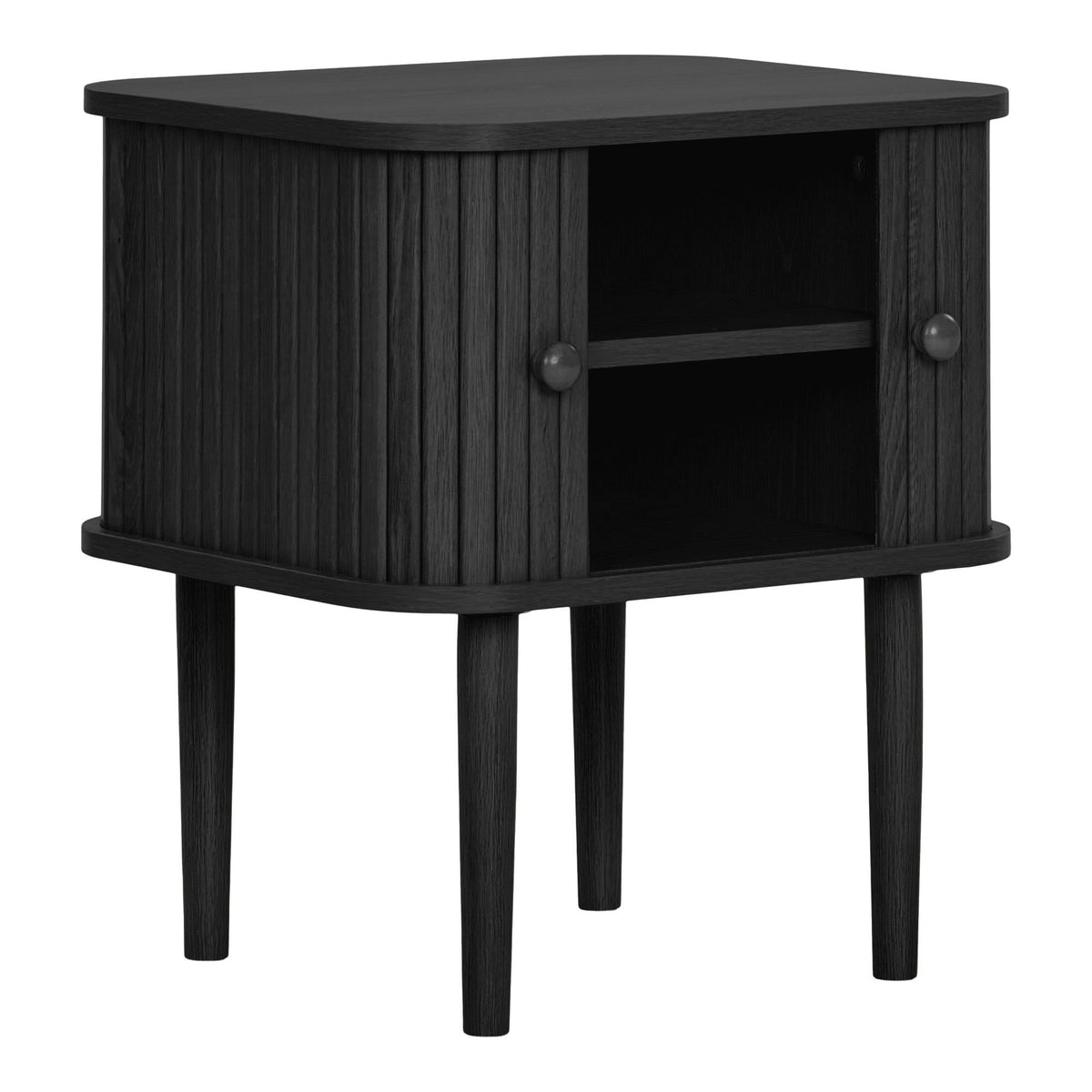 Nikko Hjørnebord - Hjørnebord, 2 Låger, Sort  45X40X50,5 Cm ⎮ 5713917047741 ⎮ 2151610 